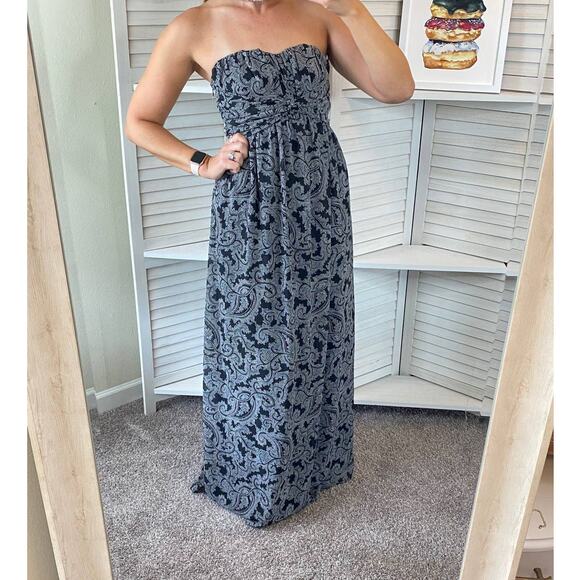 Jessica Simpson strapless maternity maxi dress - Picture 2 of 14